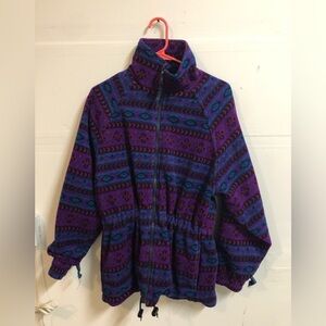 Vintage Women’s Fleece Ski Sweater